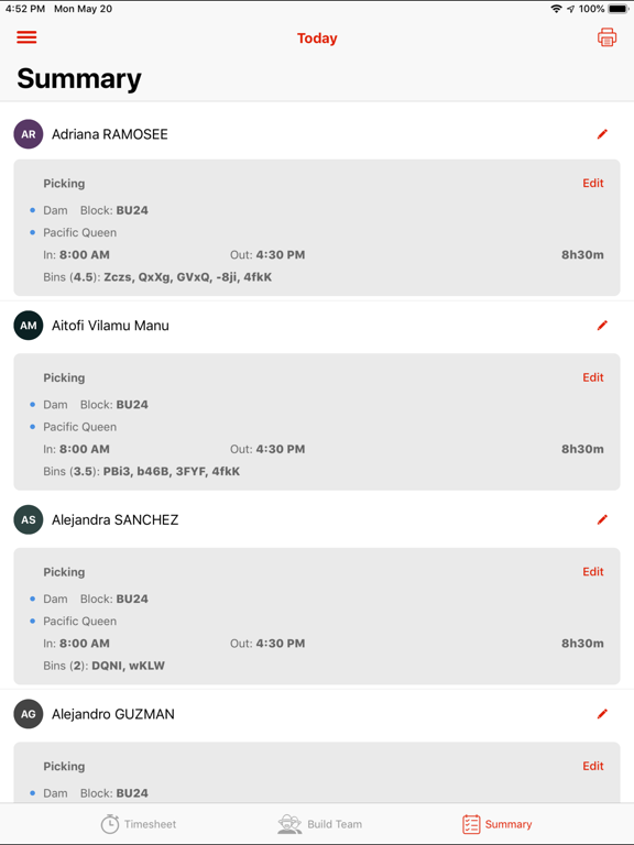 Hectre – Orchard Management iPad screenshot 4 - Business app