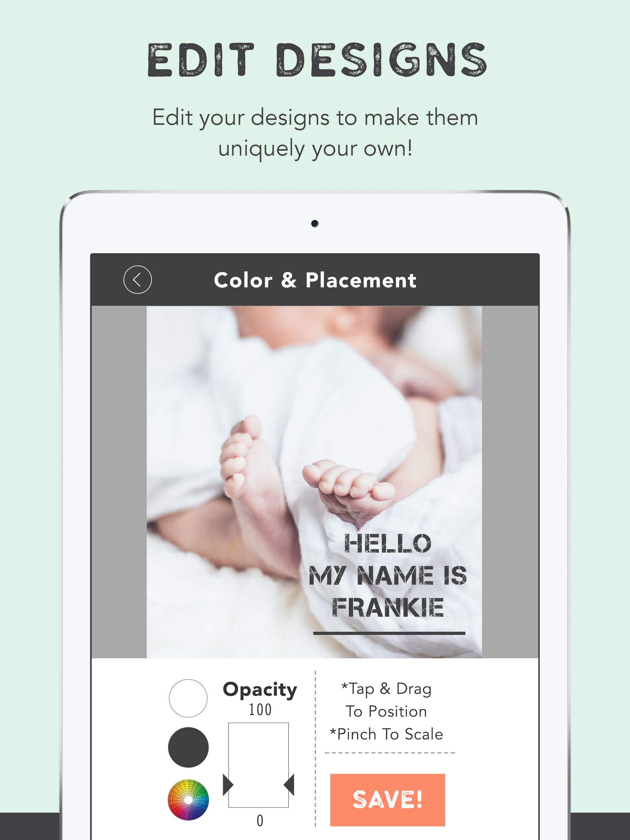 Newborn Picture Announcements