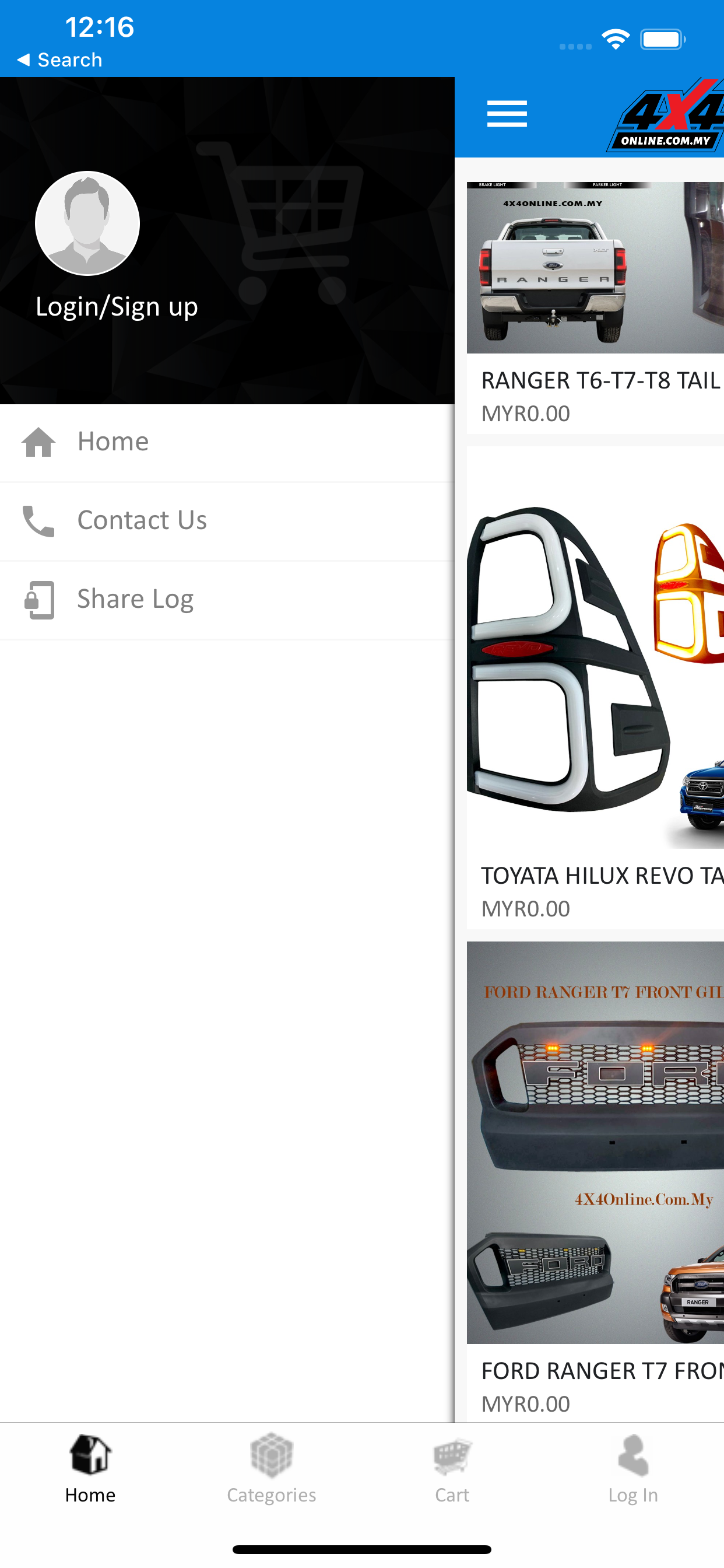 4x4 Online Store