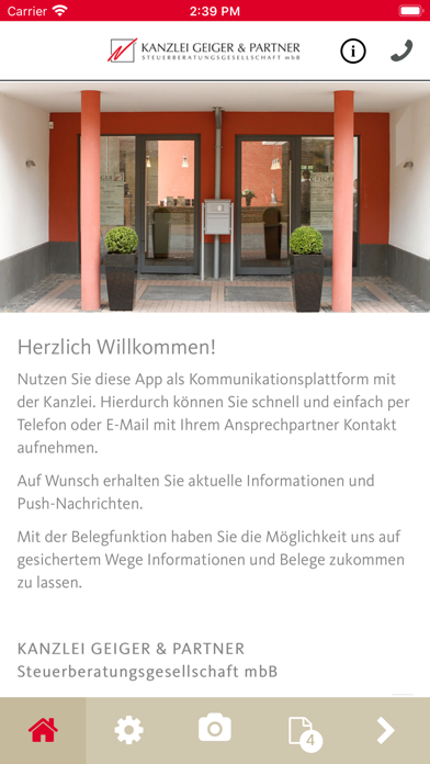 Screenshot #1 pour KANZLEI GEIGER & PARTNER