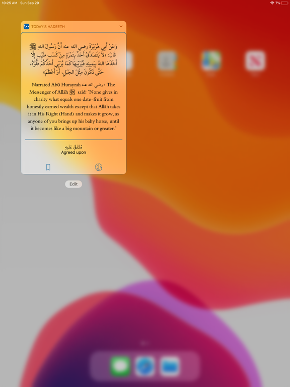 100 Hadeeth iPad screenshot 5 - Education app