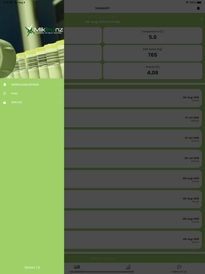 MilkTest NZ Milk Data Analyser