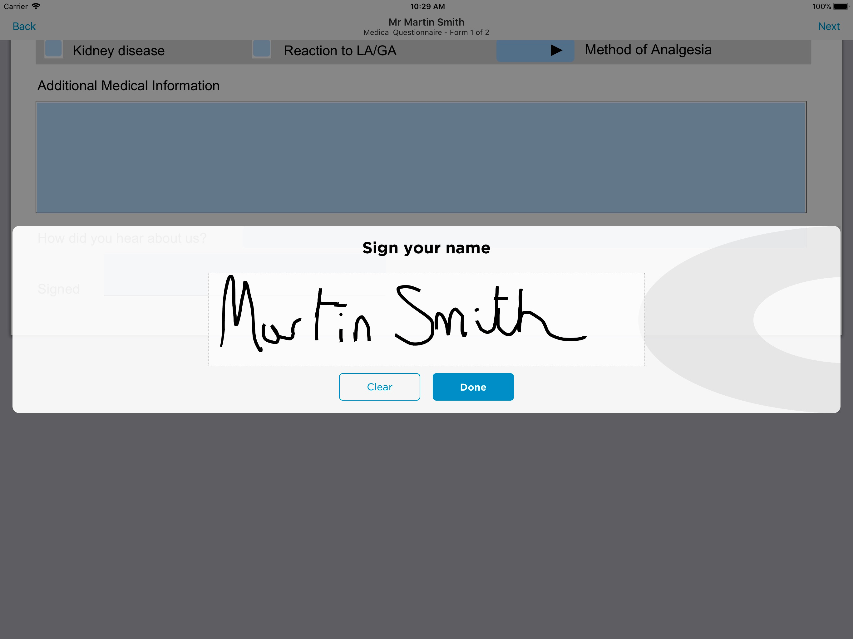 Coincidental Signature App screenshot 3