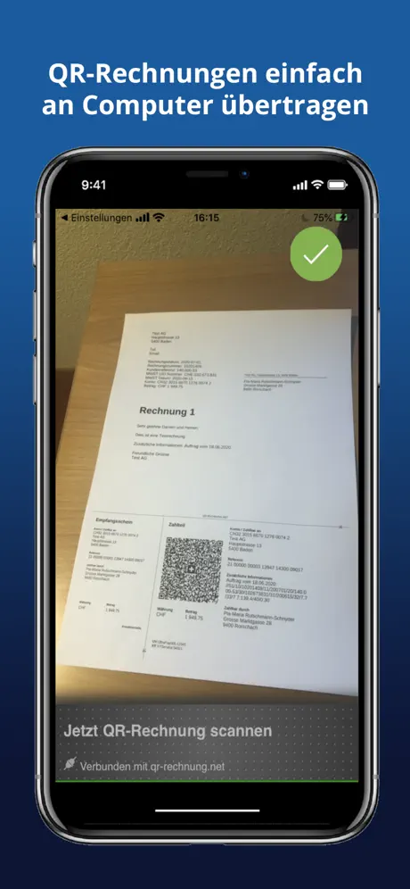 QR-Zahlteil App