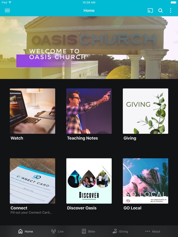Visitoasis iPad screenshot 1 - Lifestyle app