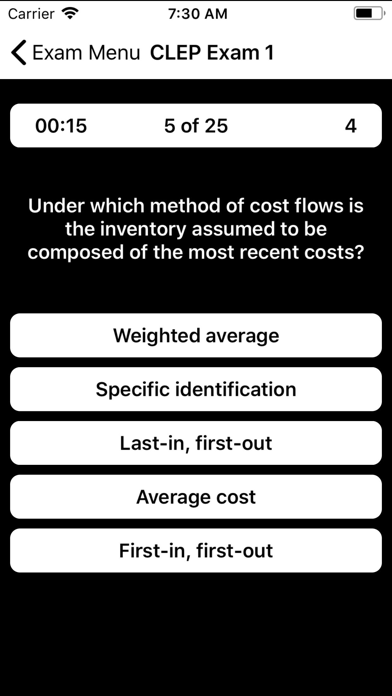 CLEP Financial Accounting Prep Screenshot