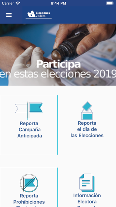 Elecciones Visibles Screenshot 1 - AppWisp.com