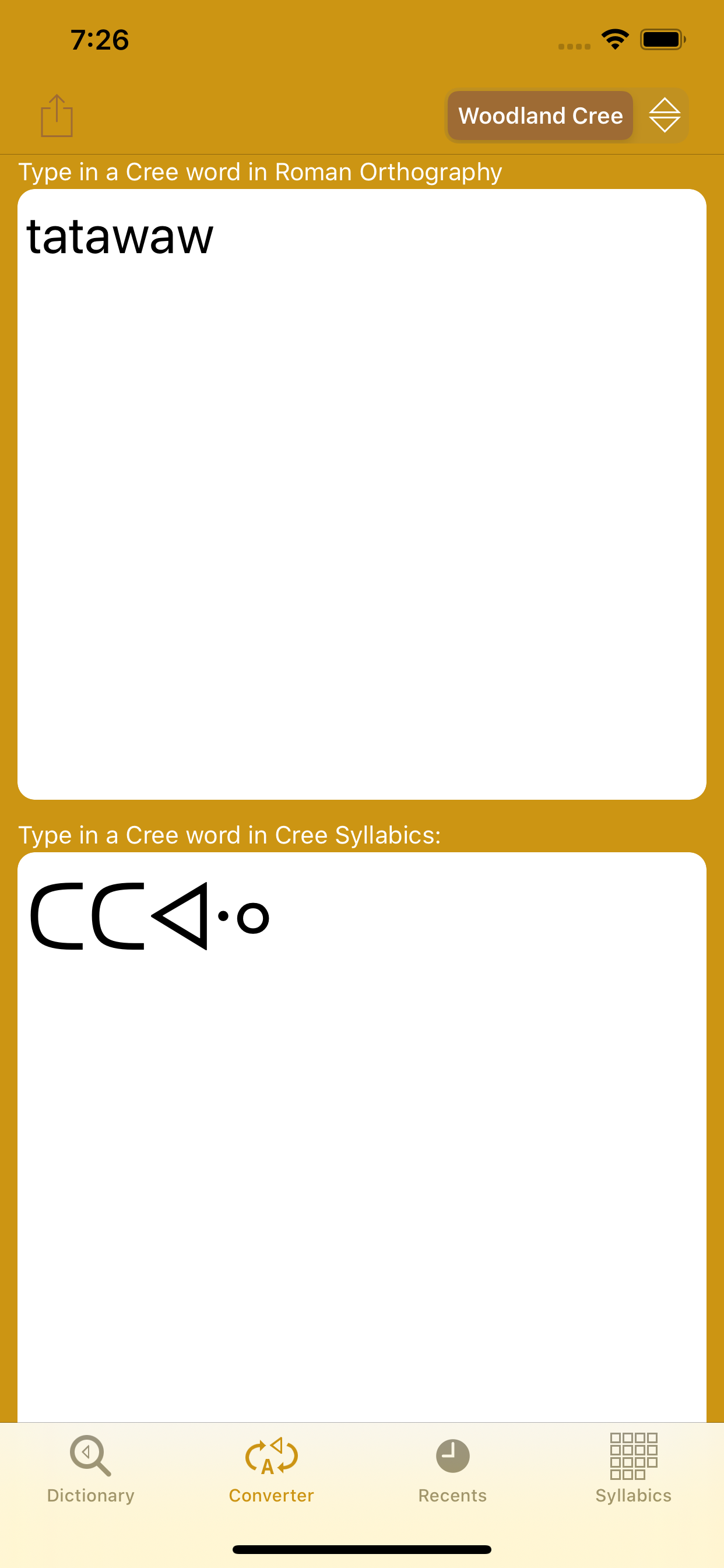 CreeDictionary