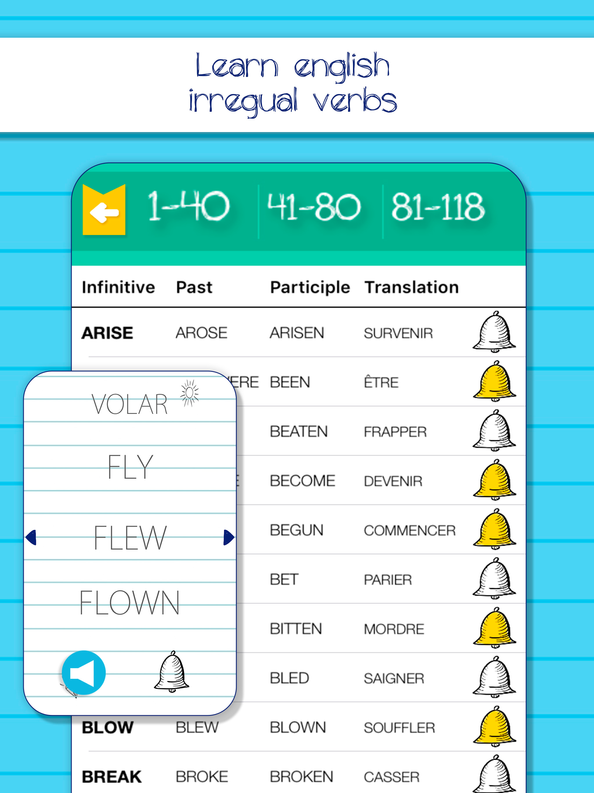 English Irregular Verbs easy screenshot 8