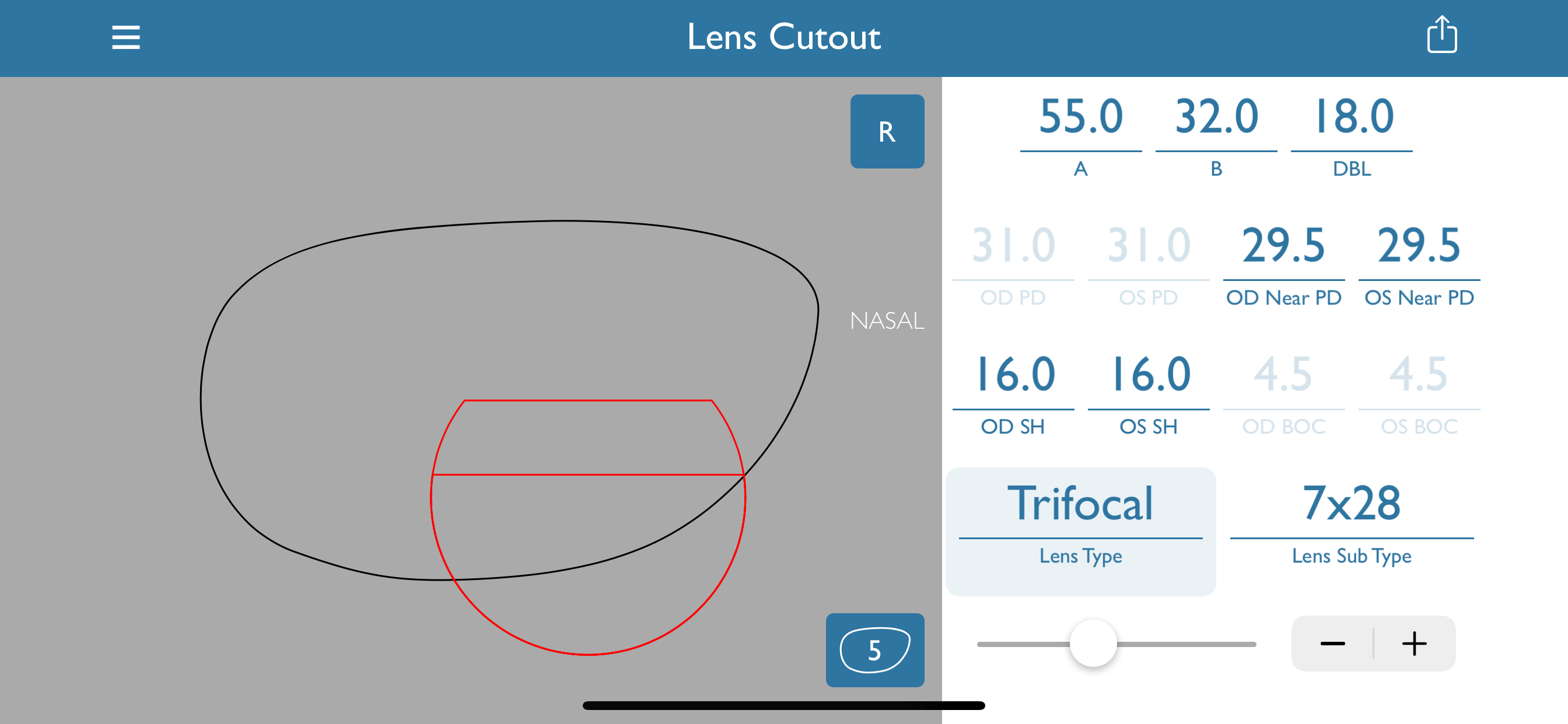 Lens Cutout for ECPs