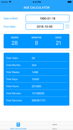Age Calculator App screenshot 2