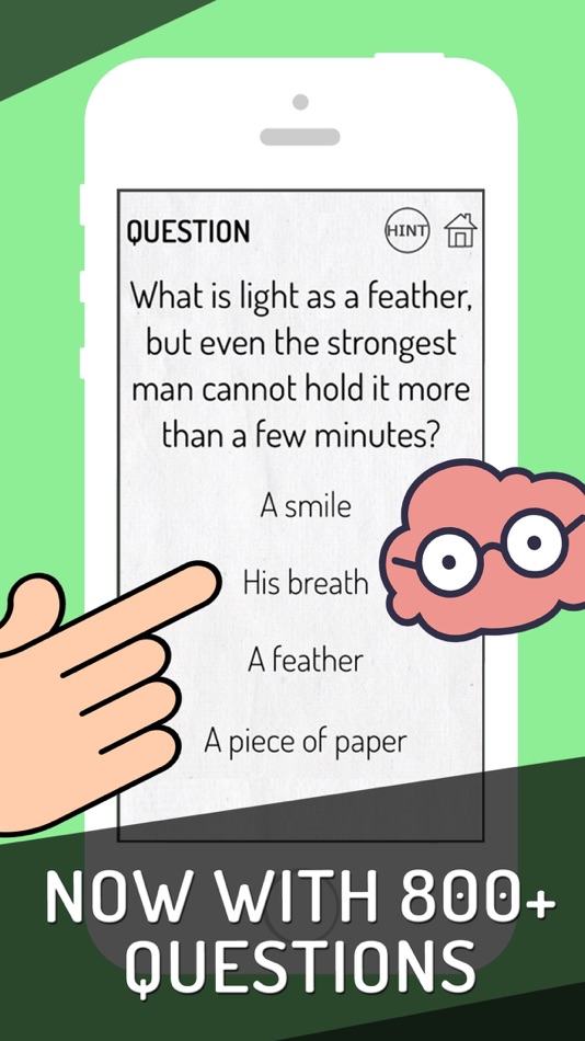 #5. Genius Brain Test: Tricky Quiz (iOS) 由: Leigh Be