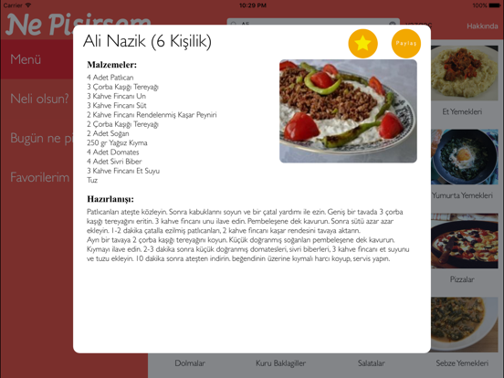 Screenshot #5 pour Ne Pişirsem? Yemek Tarifleri