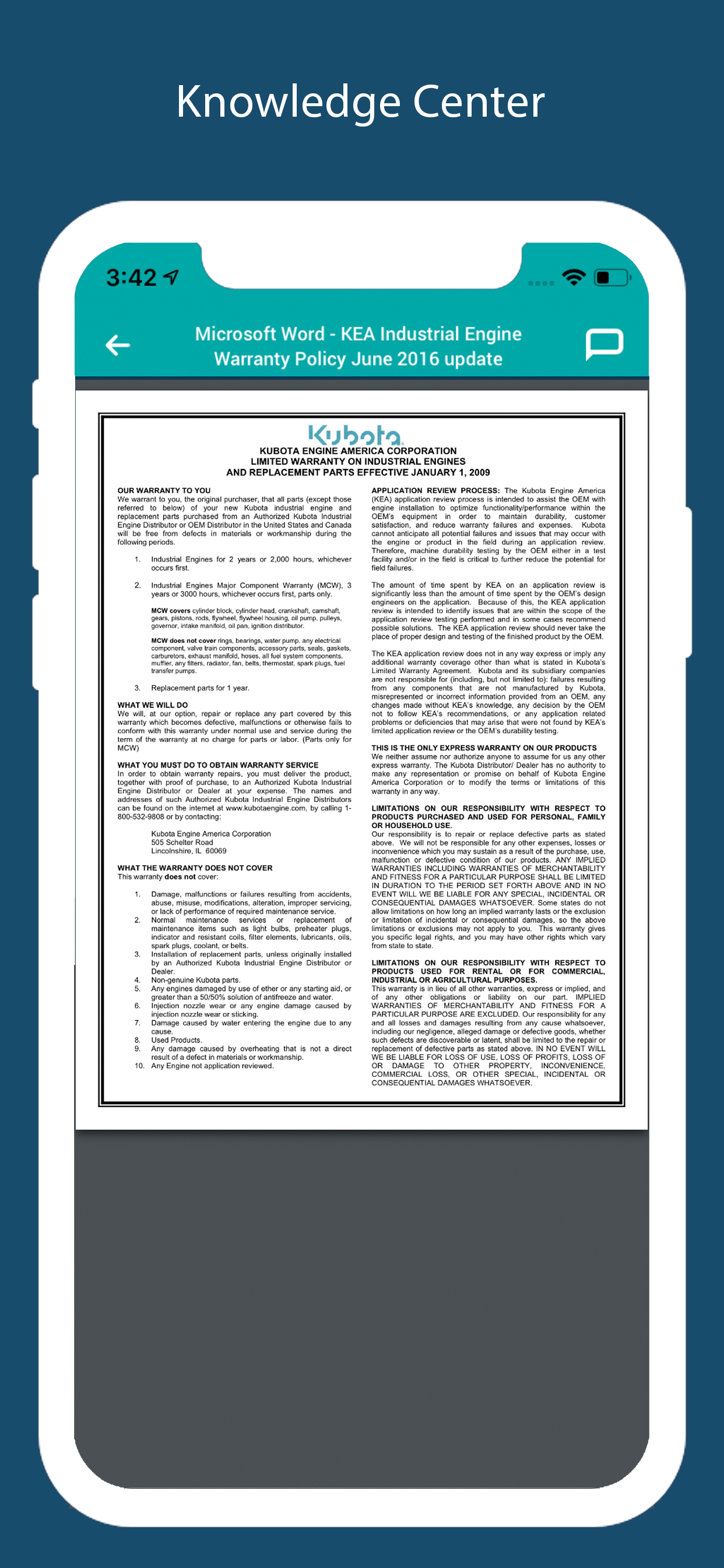 Kubota Engine America