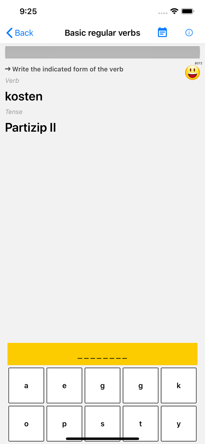 Verben - Trainer screenshot 4