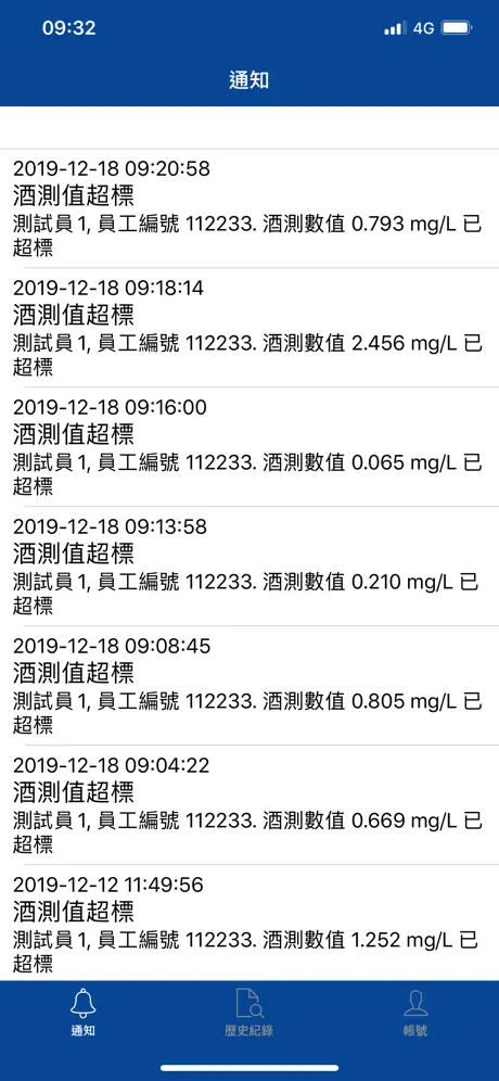 酒測雲端查詢通知系統