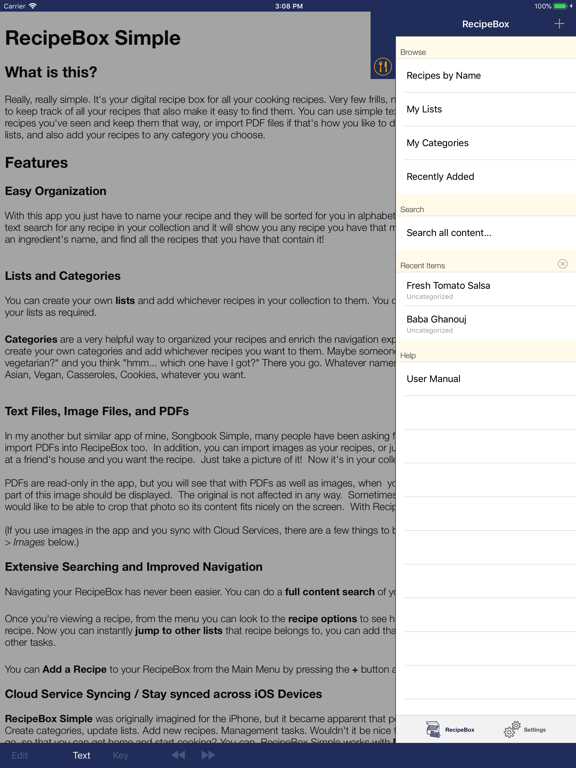 Screenshot #4 pour RecipeBox Simple