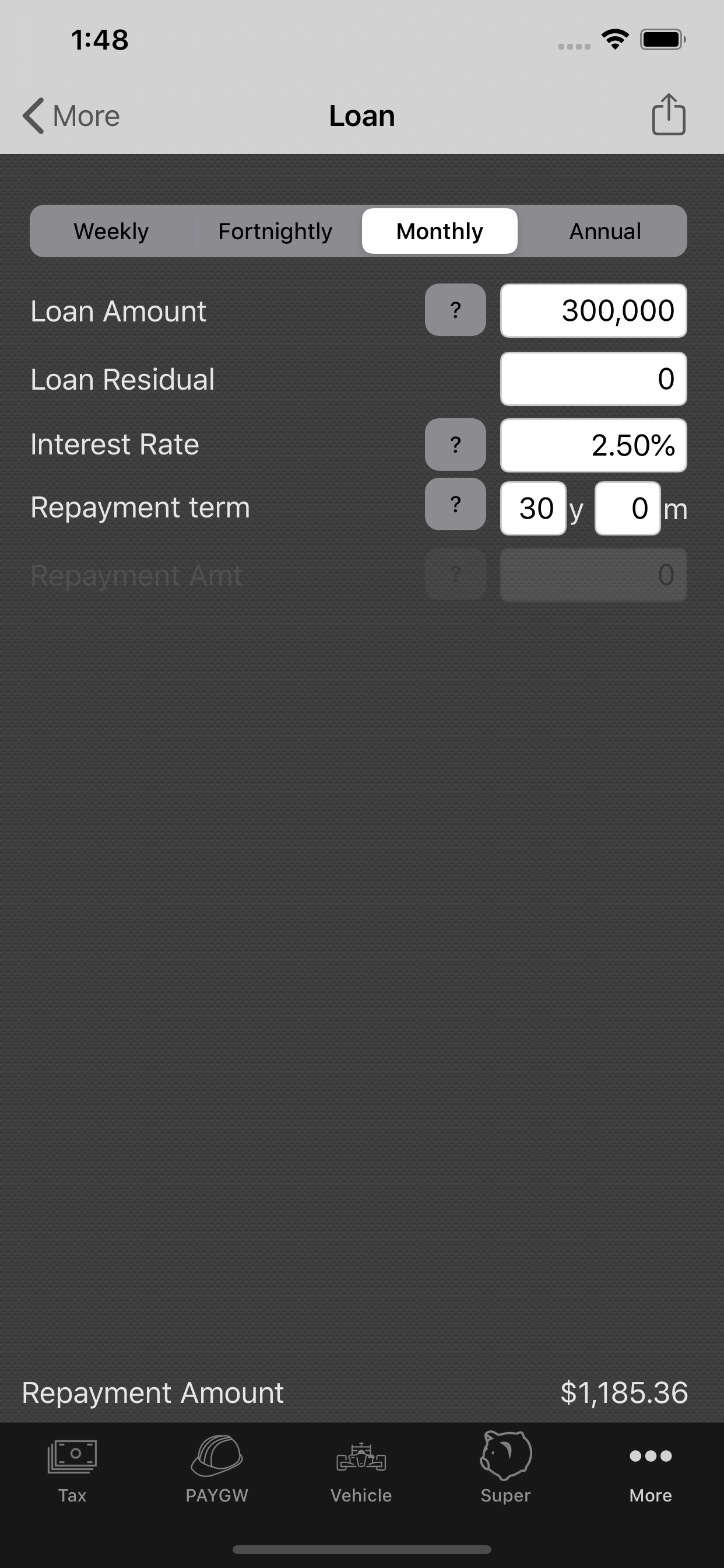 my Tax Calculator Australia screenshot 6