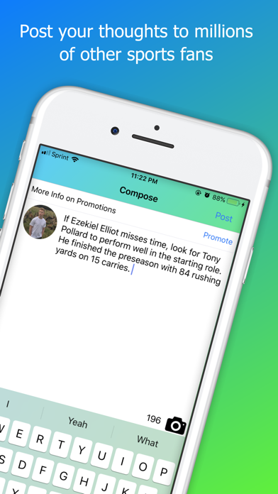 SportsTalk iPhone screenshot 3 - Sports app