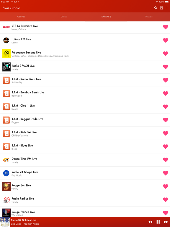 +Swiss Radio iPad screenshot