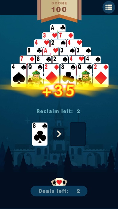 Pyramid Solitaire Puzzle Screenshot