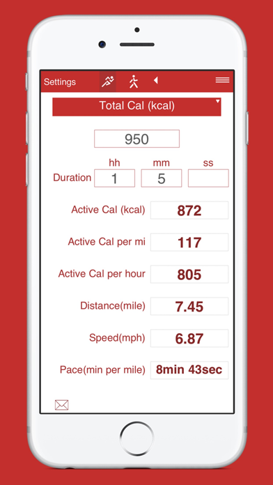 Running and Walking Calories Screenshot