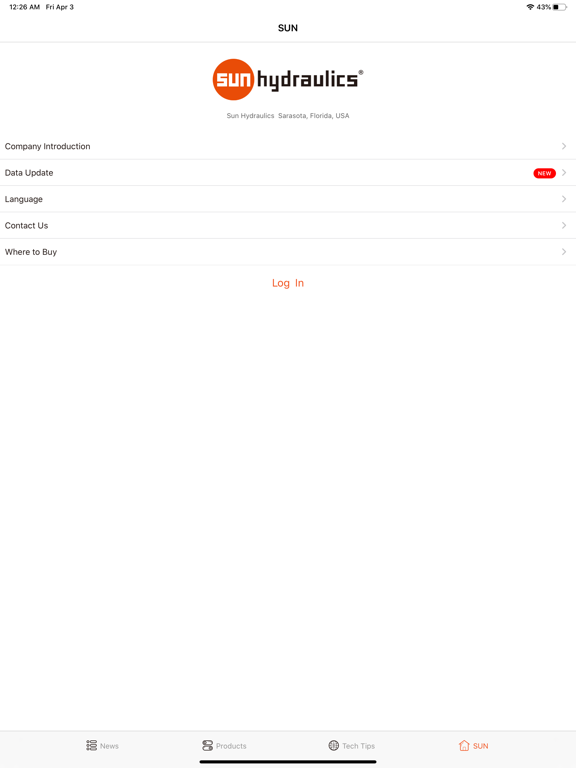Sun Products iPad screenshot 4 - Reference app