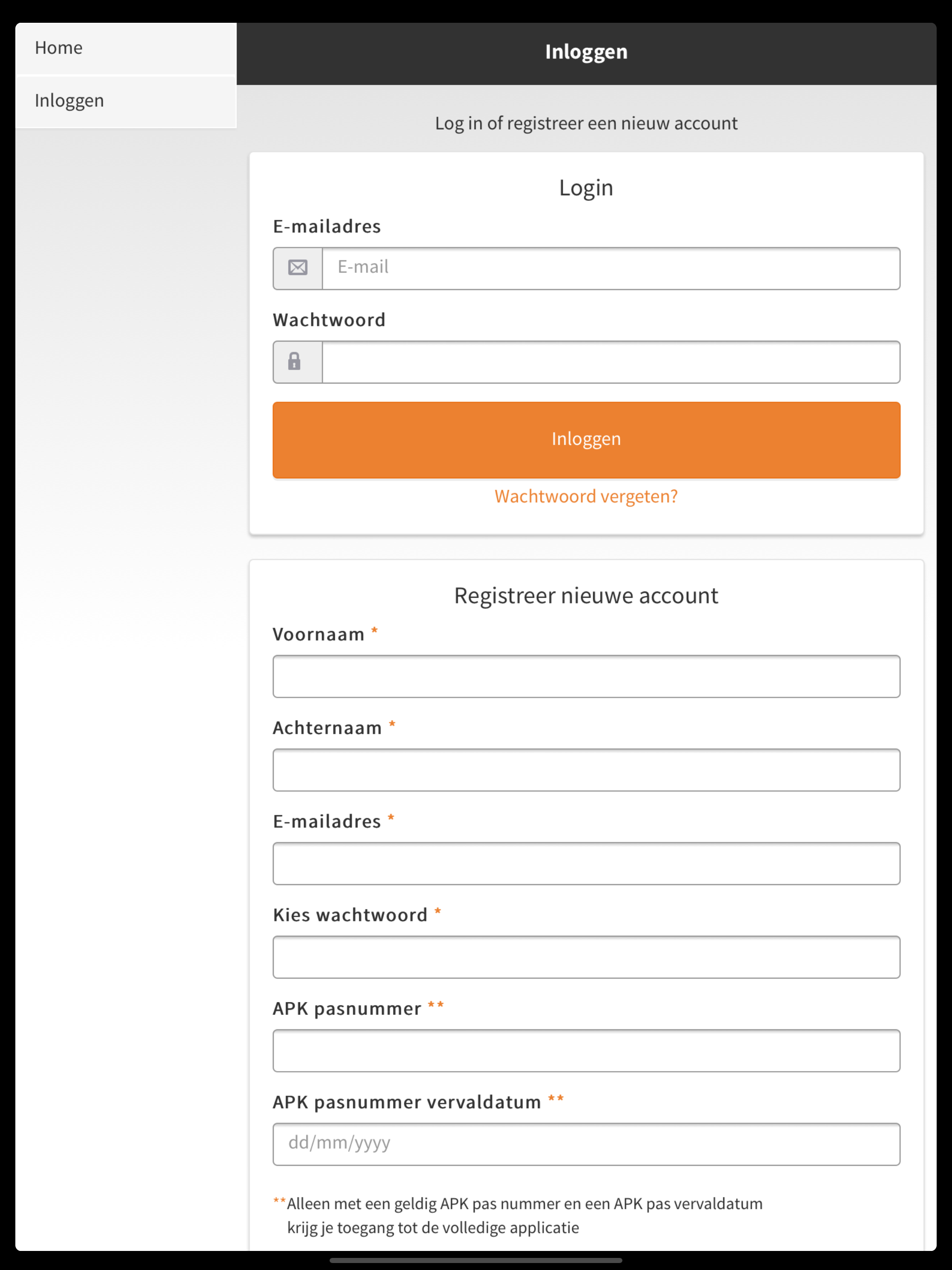 APK trainer - Bedrijfswagens