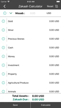 Zakat Calculator for Muslims iPhone image 2