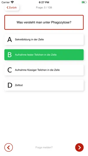 Screenshot von Fachwissen Rettungsdienst auf dem iPhone 3