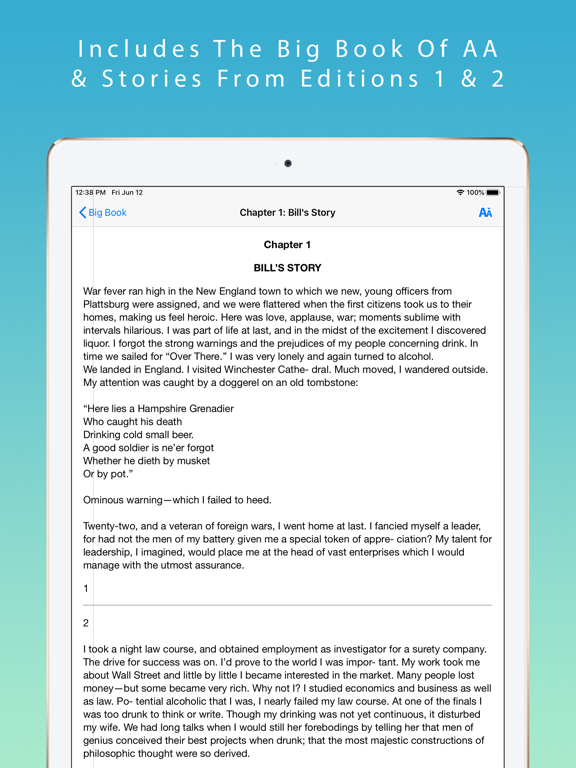 12 Steps Guide iPad screenshot 6 - Health & Fitness app