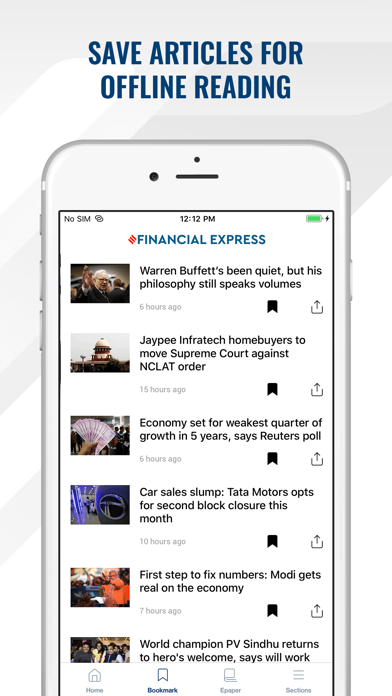 Financial Express Screenshot