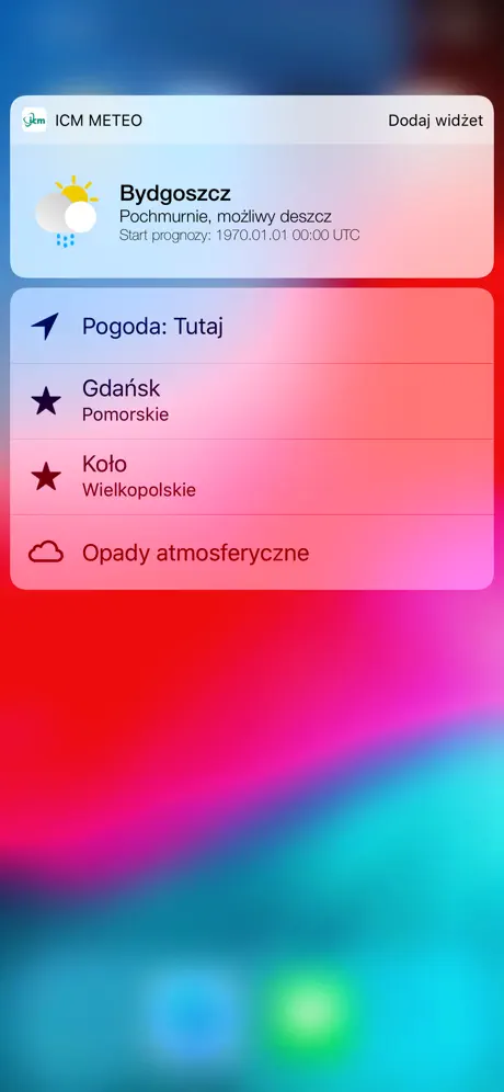Pogoda ICM Meteo