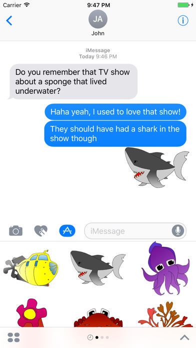 Screenshot #1 pour Ocean Stickers