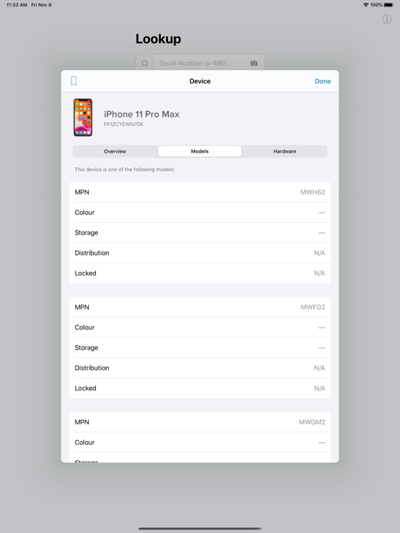 Reincubate Lookup iPad screenshot 4 - Reference app