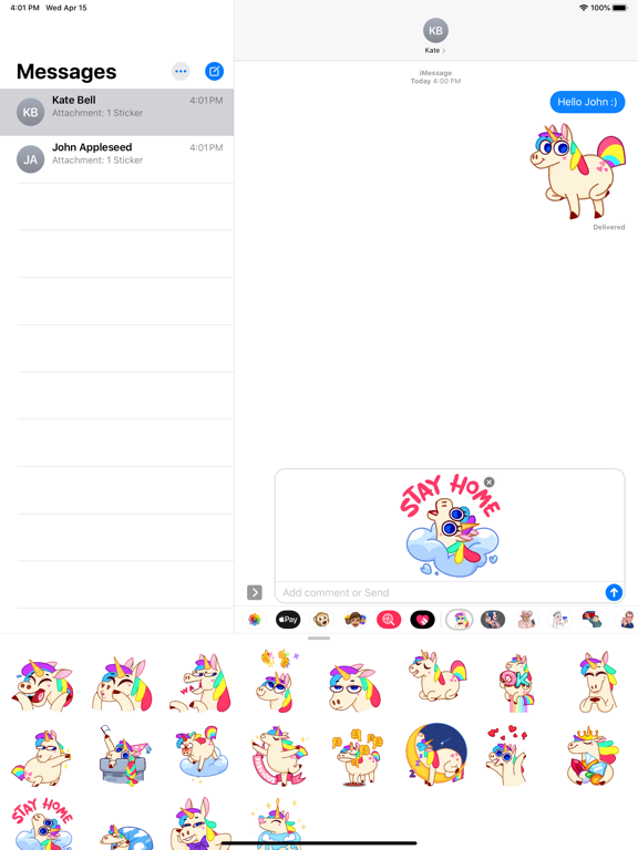Screenshot #5 pour Unicorn Rainbow Animated
