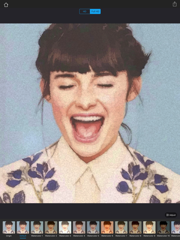 Watercolorizer-photo artist iPad screenshot 4 - Photo & Video app