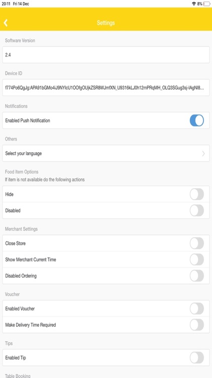 Socialmeals Order Taking App