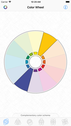Color Wheel - Basic Schemes screenshot 2