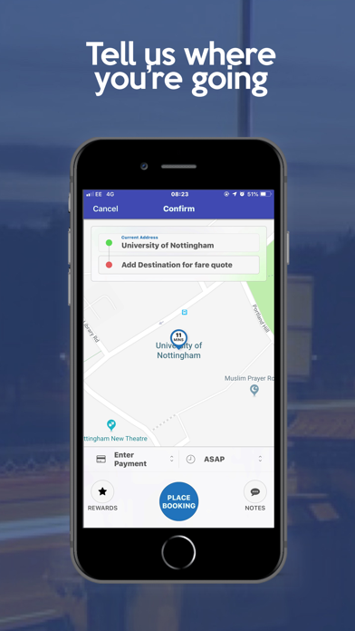 UNICAB Student Taxis Screenshot