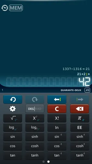 Capture d'écran de Calculatrice HD+ sur iPhone 1