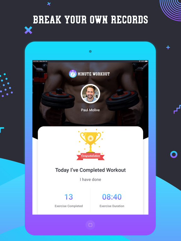 7 Minute Workout for Fitness iPad screenshot 8 - Health & Fitness app