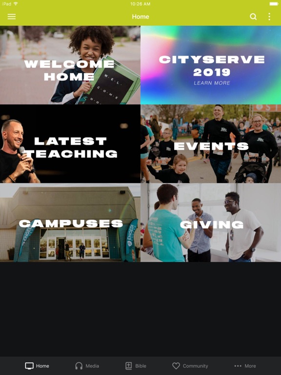 Engedi Church iPad screenshot 1 - Lifestyle app