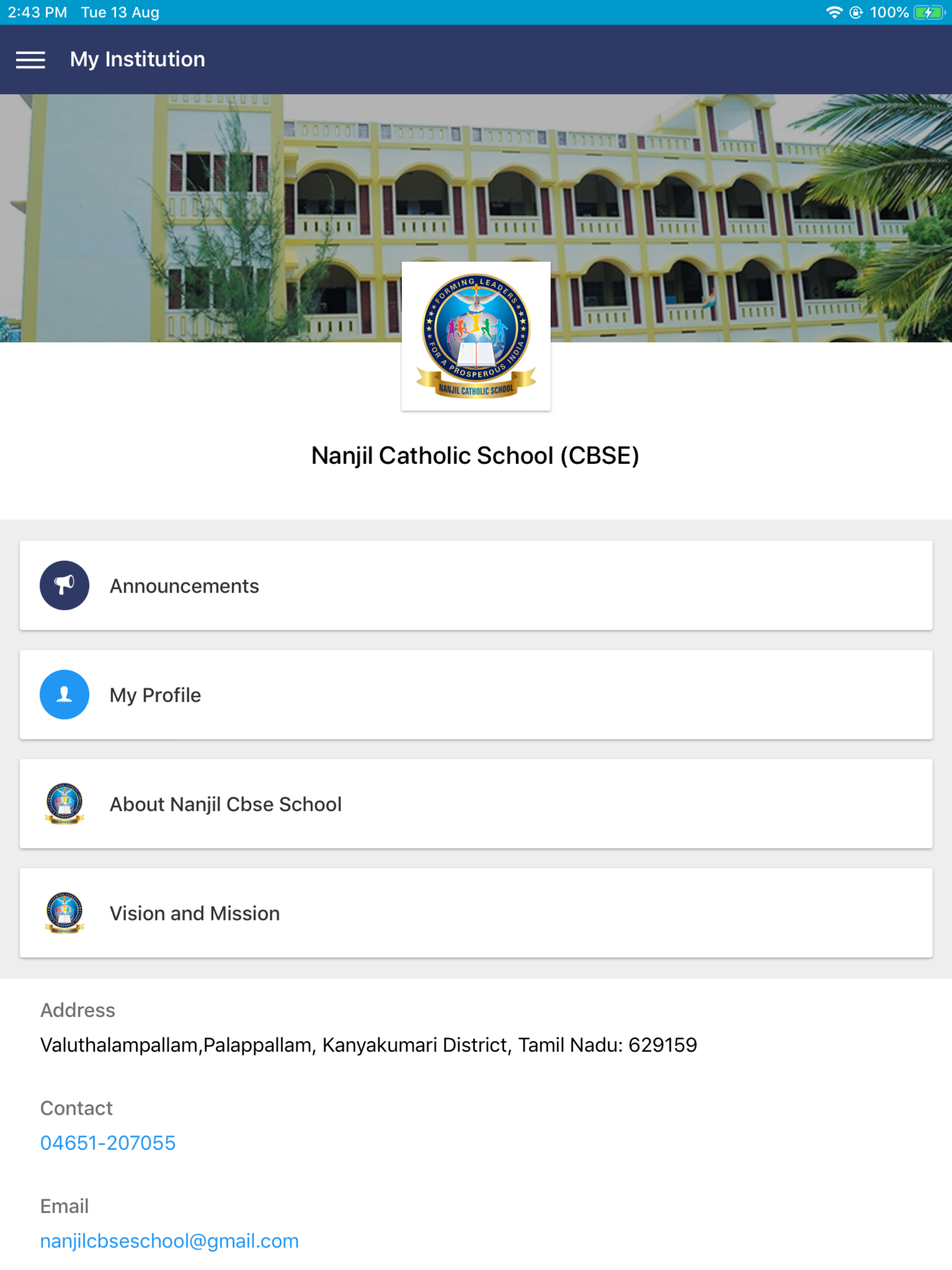 Nanjil Catholic School