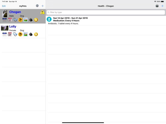 myPets - Pet Manager