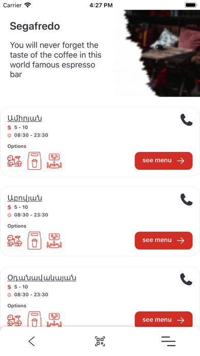 Figaro Restaurant Group Screenshot