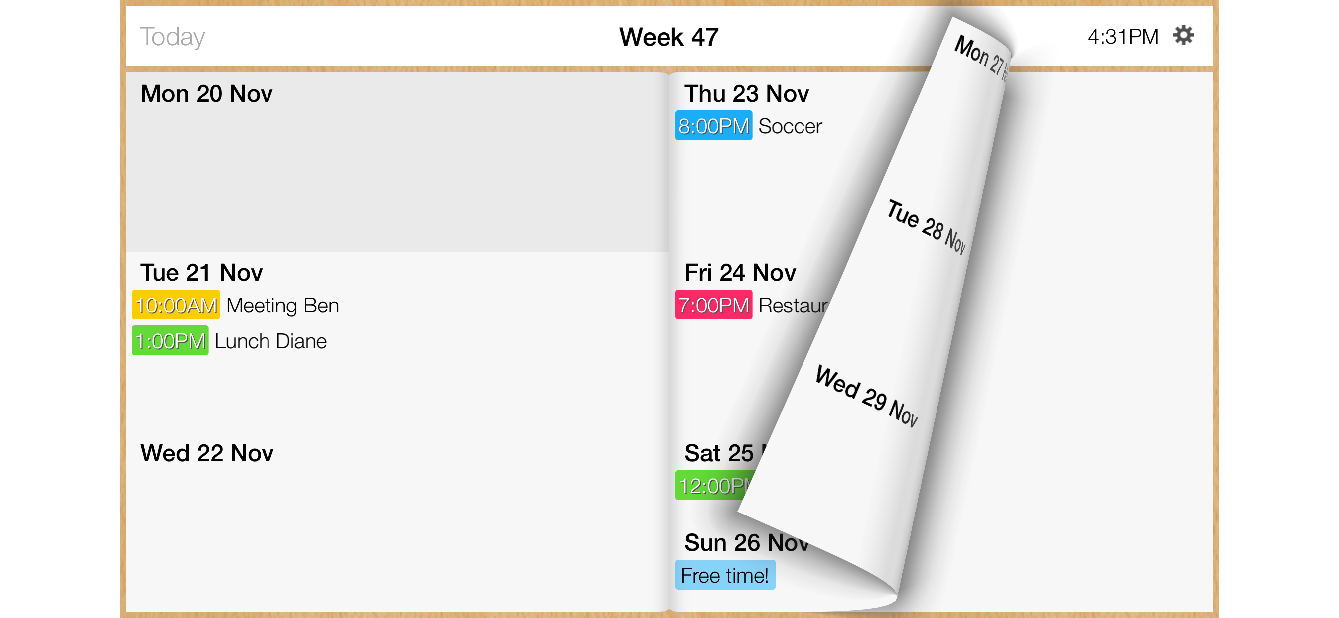 Week Calendar + screenshot 3