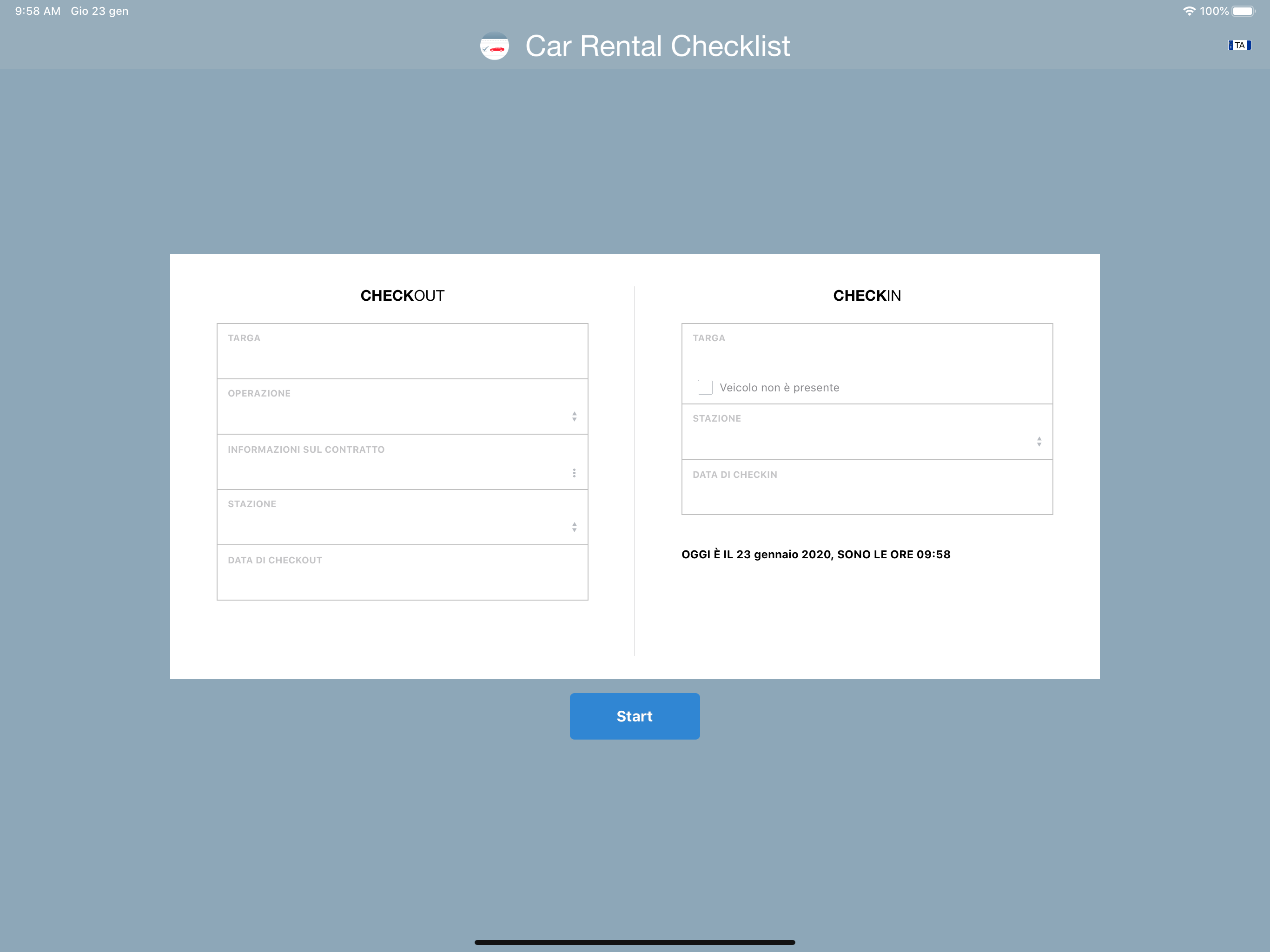 Car Rental Checklist