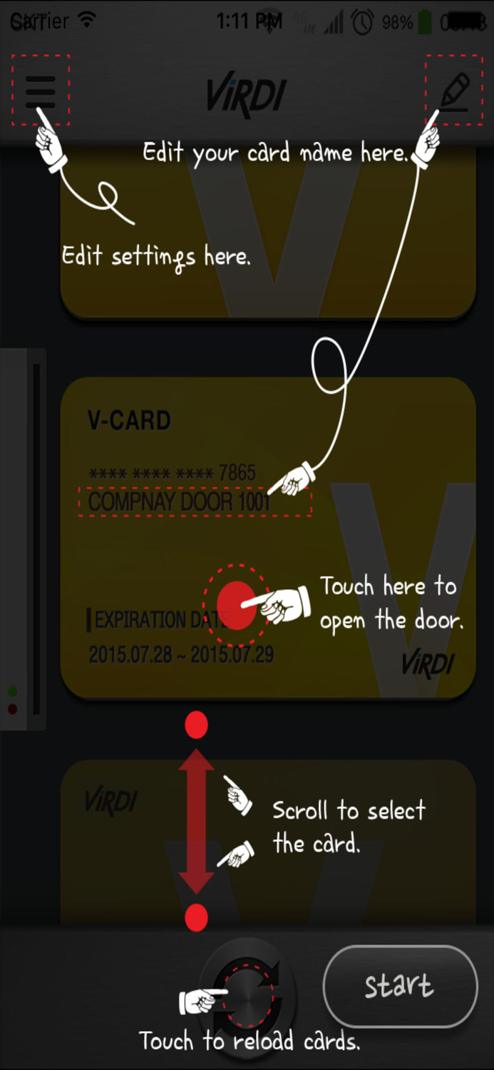 Virdi Mobile Card
