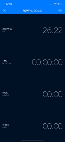RunPaceCalc Screenshot 1 of 2